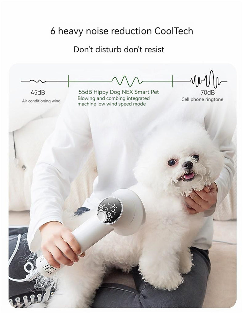 Smart Pet Hair Dryer Dog Golden Retriever Cat Grooming Hairdressing Blow & Comb Silent No Harm Pet Cleaning Supplies Pet Products — product detail