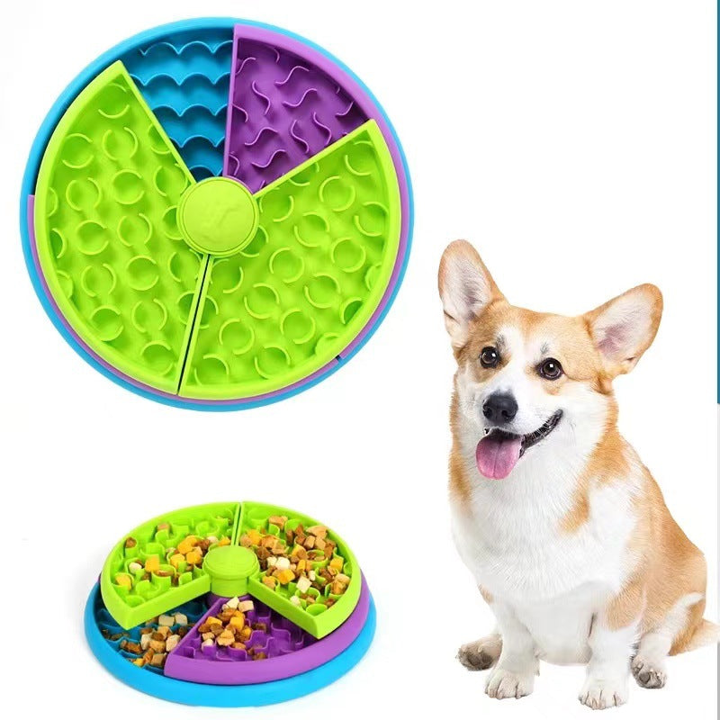 Slow Food Bowl Anti Choking Cat Bowl Dog Basin Puzzle Feeder Healthy Pet Rotating Game Board Pet Products — product detail
