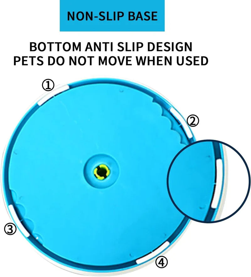 Slow Food Bowl Anti Choking Cat Bowl Dog Basin Puzzle Feeder Healthy Pet Rotating Game Board Pet Products — product detail