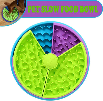 Slow Food Bowl Anti Choking Cat Bowl Dog Basin Puzzle Feeder Healthy Pet Rotating Game Board Pet Products — product detail