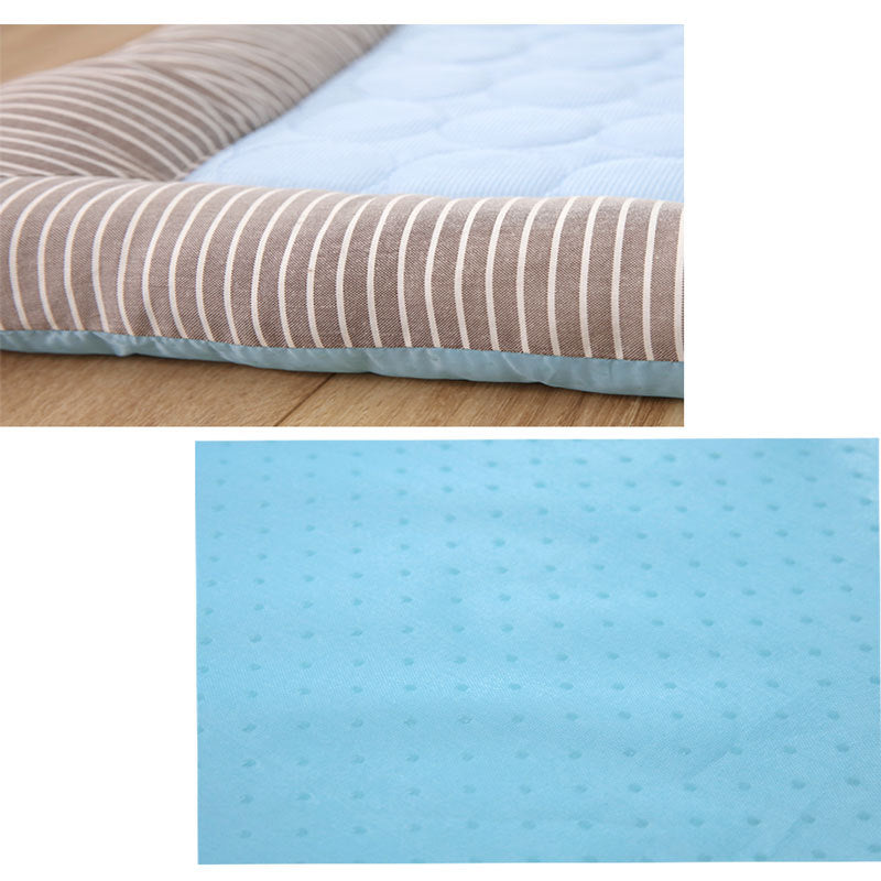 Pet Cooling Pad Bed For Dogs Cats Puppy Kitten Cool Mat Pet Blanket Ice Silk Material Soft For Summer Sleeping  Blue Breathable — product detail