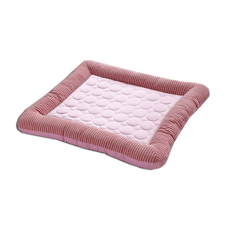 Pet Cooling Pad Bed For Dogs Cats Puppy Kitten Cool Mat Pet Blanket Ice Silk Material Soft For Summer Sleeping  Blue Breathable — product detail