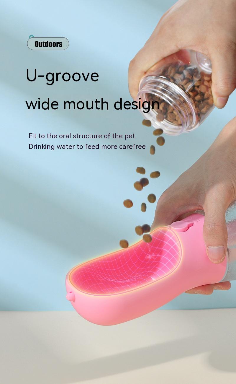 Dog Water Cup Drinking Food Garbage Bag Three-in-one Portable Small Multi-functional Pet Cups Pets Supplies — product detail