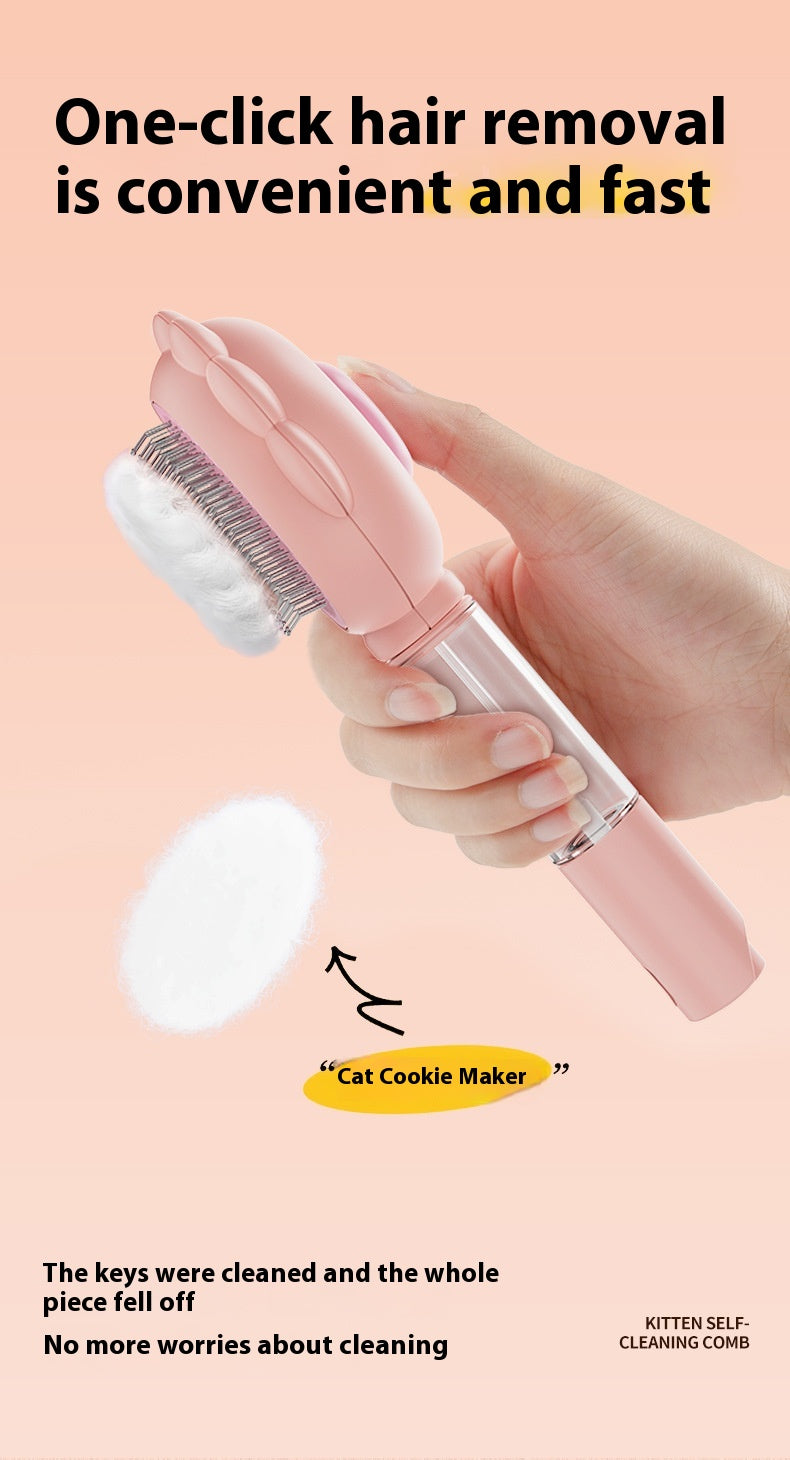 2 In 1 Self Cleaning Dog Brush Comb With Spray Pets Grooming Hair Remover Combs Brush Floating Hair Pet Grooming Brush Pet Products — product detail