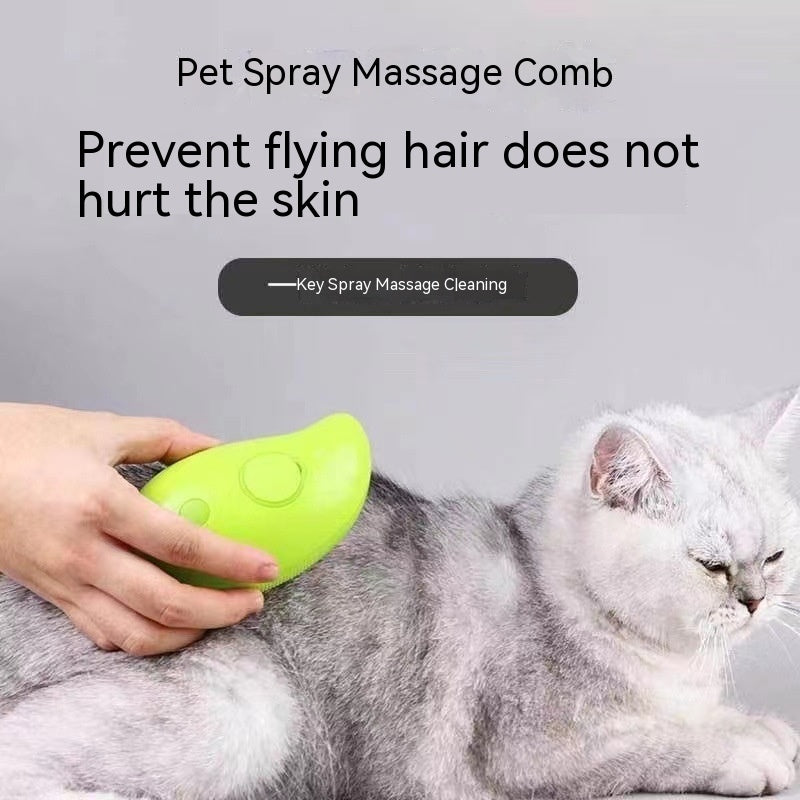 3 In 1 Cat Steam Brush Steamy Dog Brush Electric Spray Cat Hair Brushes For Massage Pet Grooming Comb Hair Removal Combs — product detail