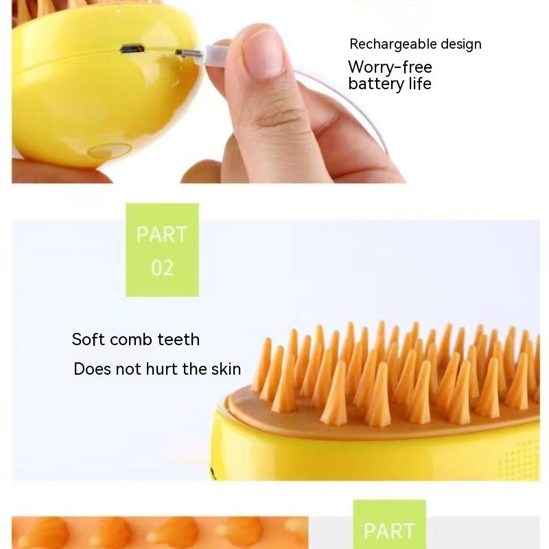3 In 1 Cat Steam Brush Steamy Dog Brush Electric Spray Cat Hair Brushes For Massage Pet Grooming Comb Hair Removal Combs — product detail