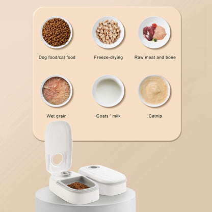 Automatic Pet Feeder Smart Food Dispenser For Cats Dogs Timer Stainless Steel Bowl Auto Dog Cat Pet Feeding Pets Supplies — product detail