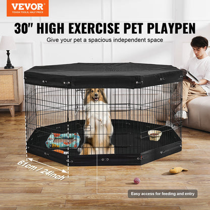 30-Inch Eight-Panel Dog Playpen — product detail