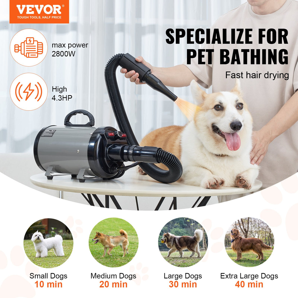 Adjustable Pet Grooming Dryer – supplier product photo