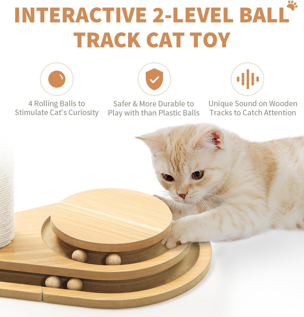 Two-Level Sisal Cat Scratcher — product detail