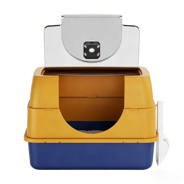 Orange Covered Cat Litter Box – supplier product photo