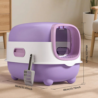 Large Enclosed Cat Litter Box – supplier product photo