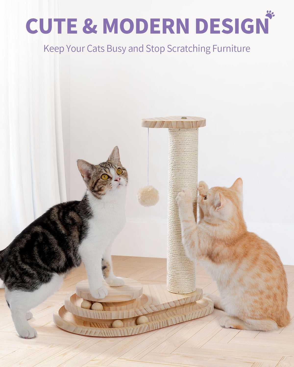 Cat Scratching Board with Ball Track – supplier product photo