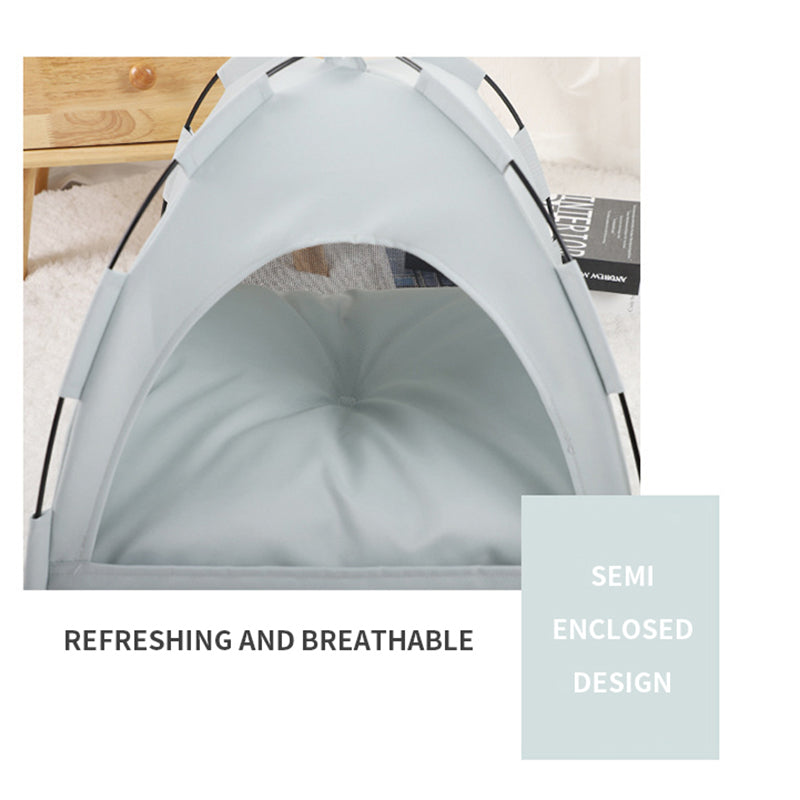 Cat Tent Cooling Mat  Dog House Pet Sofa Camping Dog Bed With Cushion For Dog Kennel Indoor Cat Nest Cat Bed Pets Products — product detail