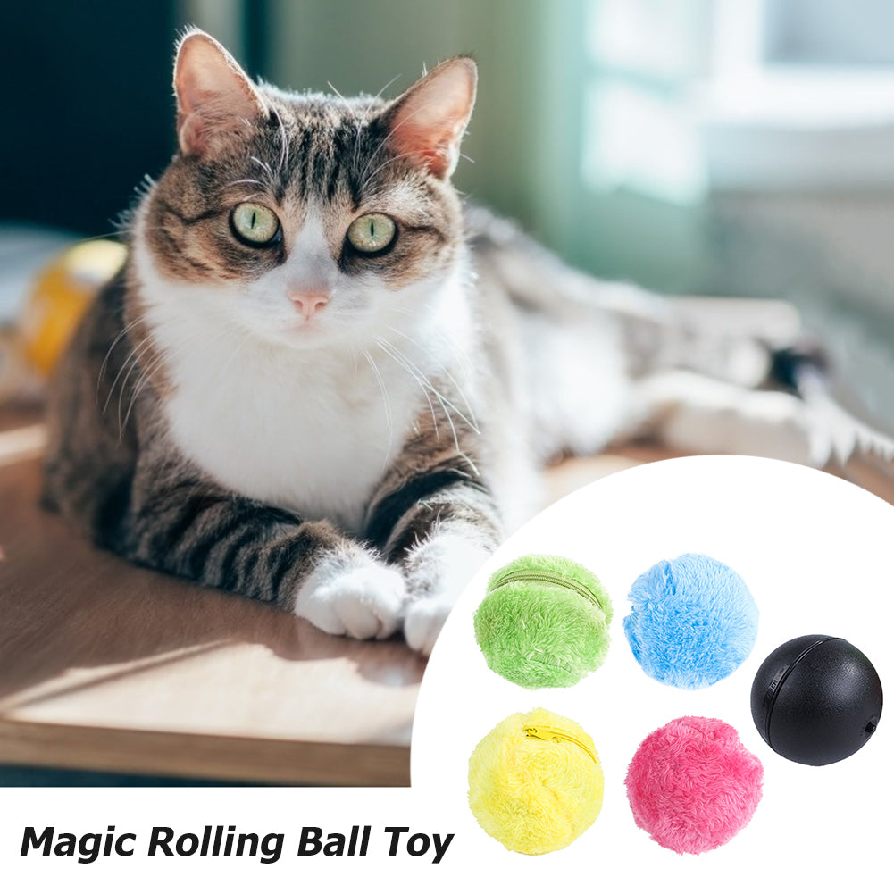 Magic Roller Ball Activation Automatic Ball Dog Cat Interactive Funny Chew Plush Electric Rolling Ball Pet Dog Cat Toy — product detail