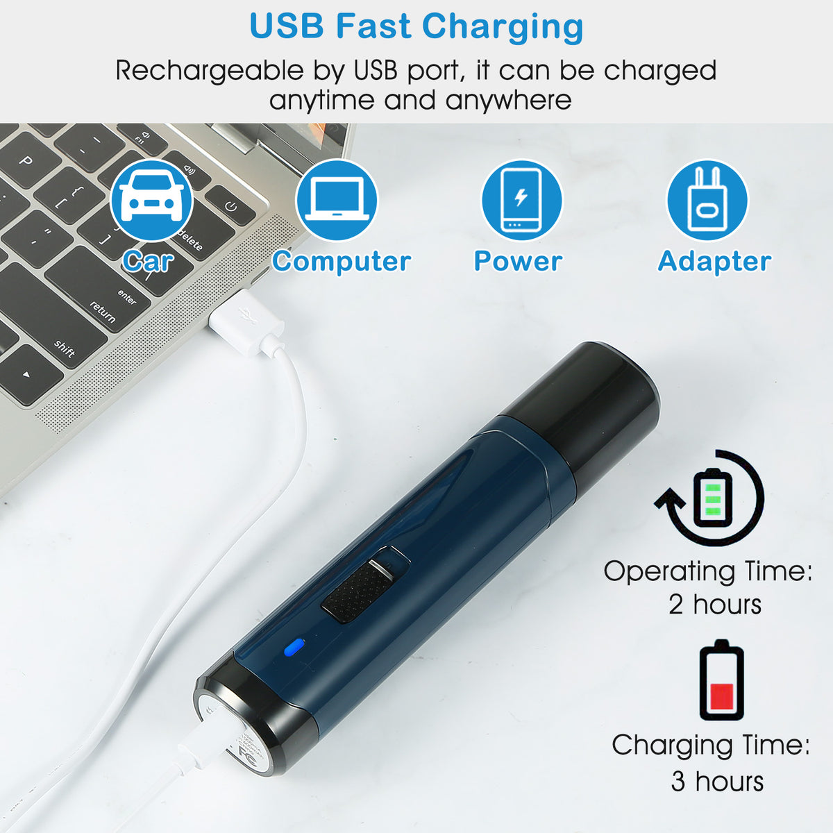 Rechargeable Two-Speed Pet Nail Grinder – supplier product photo