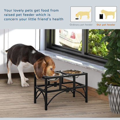 17-Inch Elevated Double Dog Bowl Stand — product detail