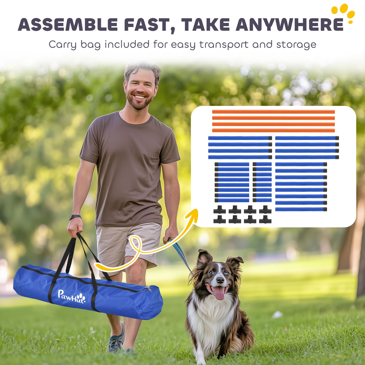Four-Piece Dog Agility Jump Set — product detail