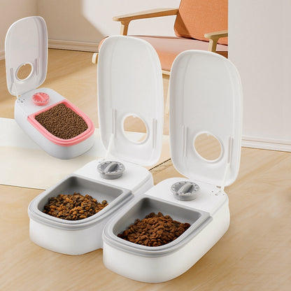 Automatic Pet Feeder Smart Food Dispenser For Cats Dogs Timer Stainless Steel Bowl Auto Dog Cat Pet Feeding Pets Supplies — product detail