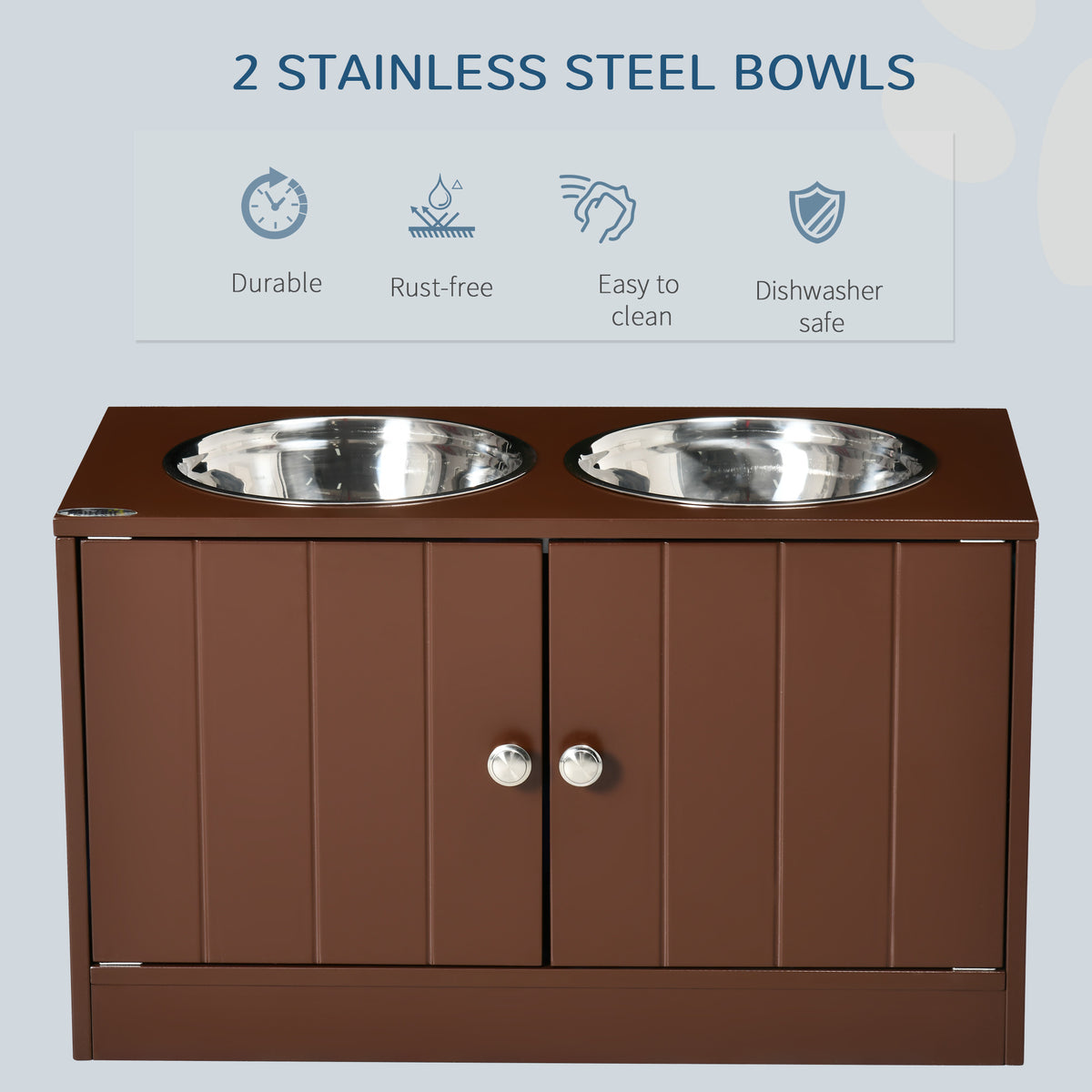 Elevated Dog Feeding Station with Storage — product detail