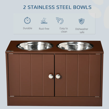 Elevated Dog Feeding Station with Storage — product detail