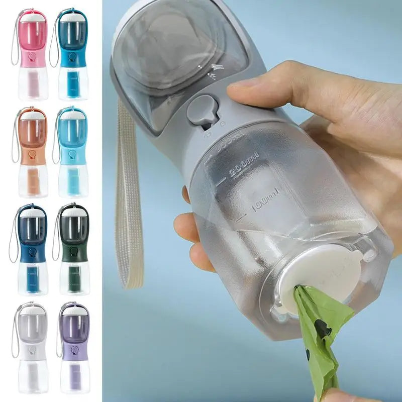 Dog Water Cup Drinking Food Garbage Bag Three-in-one Portable Small Multi-functional Pet Cups Pets Supplies — product detail