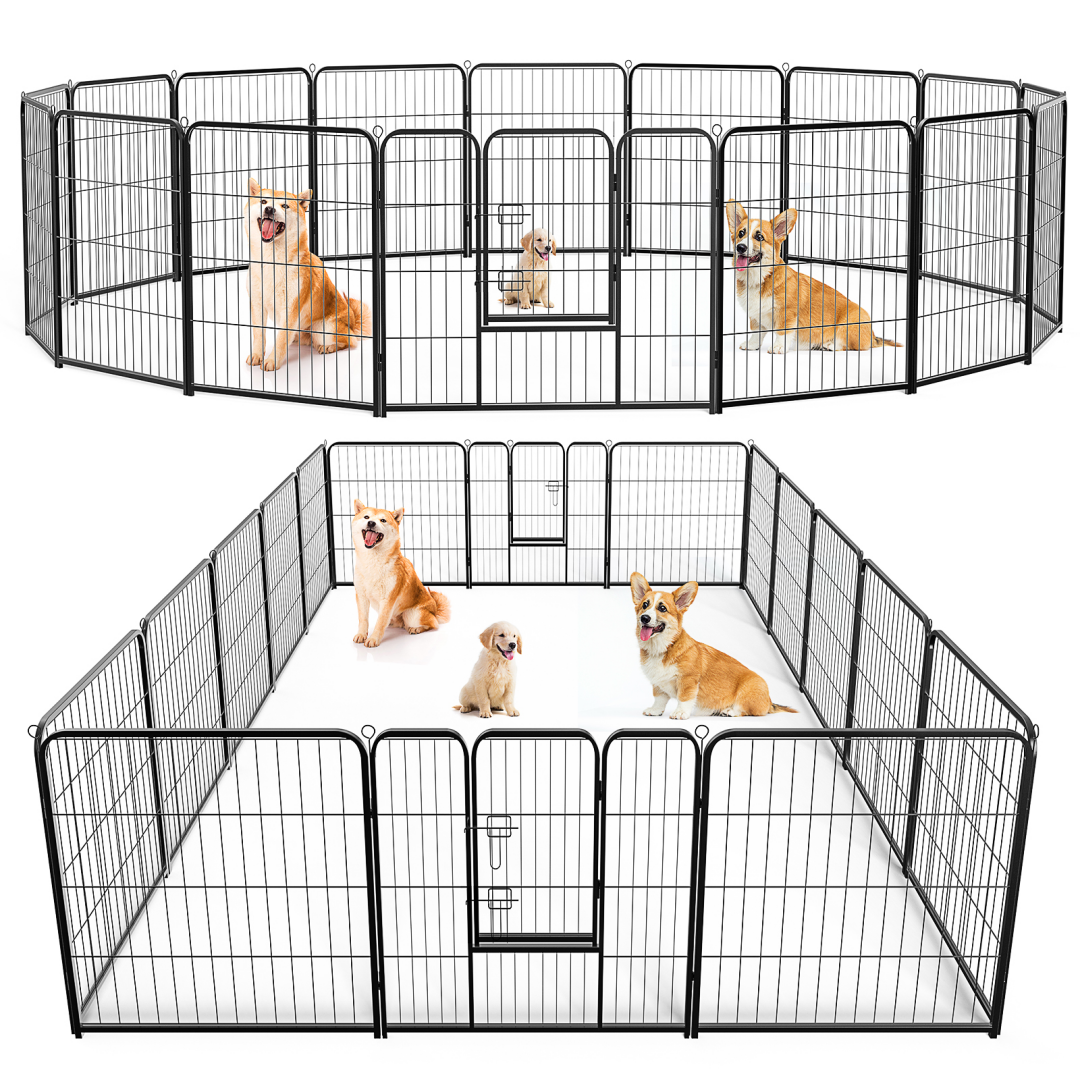 24-Inch Metal Dog Exercise Pen with Door — 8 Panels — product detail