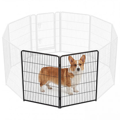 Foldable Metal Pet Fence with Door — product detail