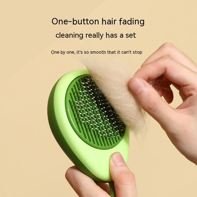 Cat Brush Hair Remover Cleaning Avocado Shaped Dog Grooming Tool Pet Combs Brush Stainless Steel Needle Pet Cleaning Care — product detail