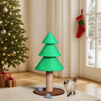 Christmas Tree Cat Scratching Post — product detail