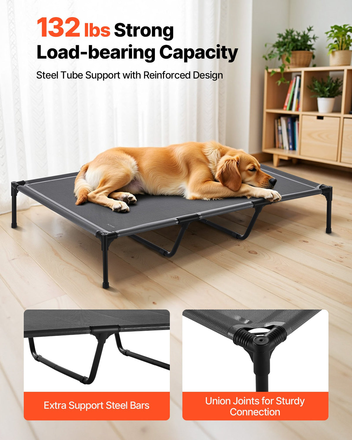 Extra-Large Raised Dog Cot — product detail