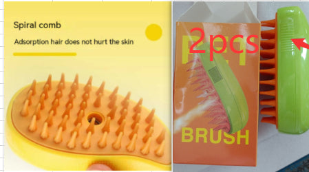 3 In 1 Cat Steam Brush Steamy Dog Brush Electric Spray Cat Hair Brushes For Massage Pet Grooming Comb Hair Removal Combs — product detail