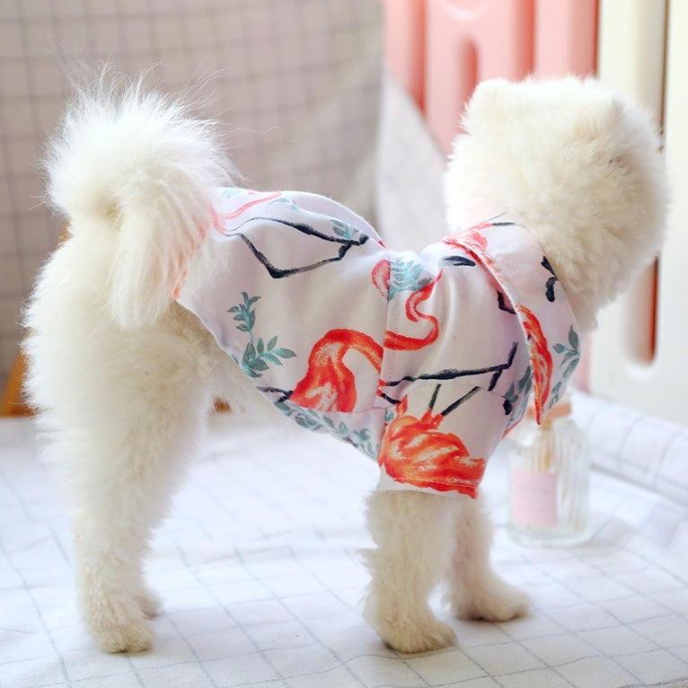 Small dog than the bear pomei thin summer cute shirt — product detail