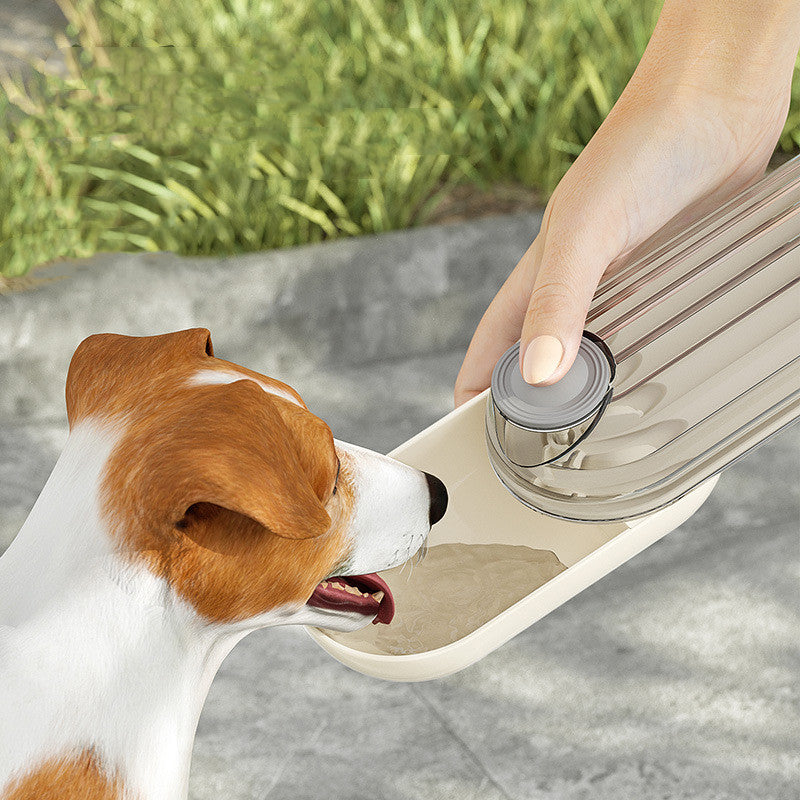 2 In 1 Pet Water Cup Segment Design Green Dog Walking Portable Drinking Cup Dog Feeding Supplies Pet Supplies Dog Walking Water Feeder Pets Products — product detail