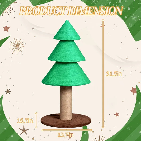 Christmas Tree Cat Scratching Post — product detail