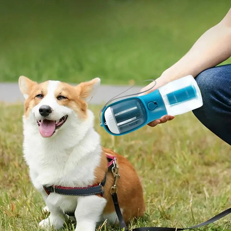 Dog Water Cup Drinking Food Garbage Bag Three-in-one Portable Small Multi-functional Pet Cups Pets Supplies — product detail