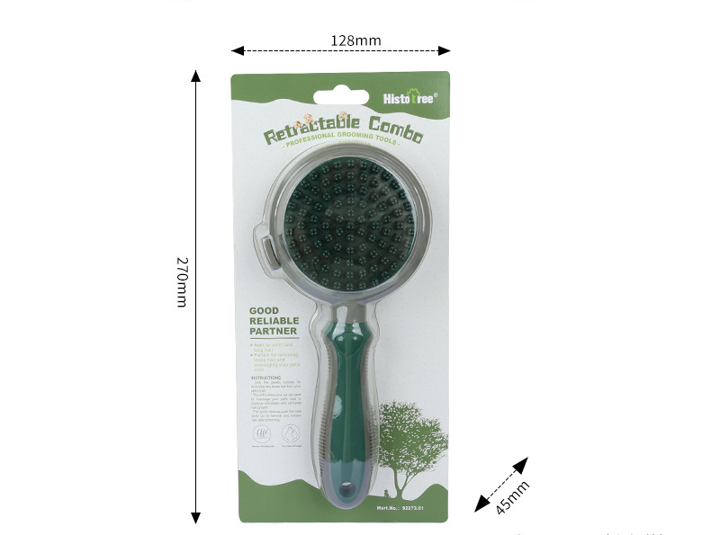 Pet Hair Removal Comb Cat Brush Self Cleaning Slicker Brush Hair Removal Double-sided Massage — product detail