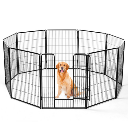 24-Inch Metal Dog Exercise Pen with Door — 8 Panels — product detail
