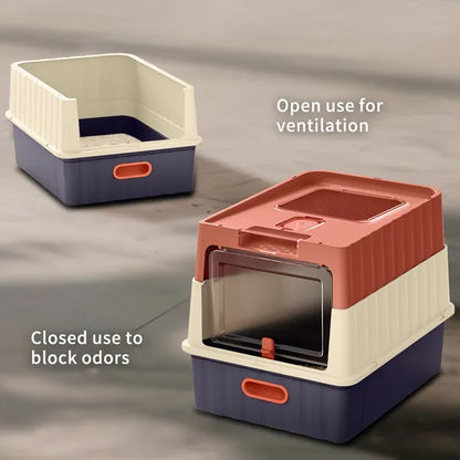 Red Drawer-Style Cat Litter Box – supplier product photo