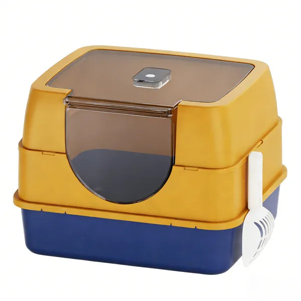 Orange Covered Cat Litter Box – supplier product photo