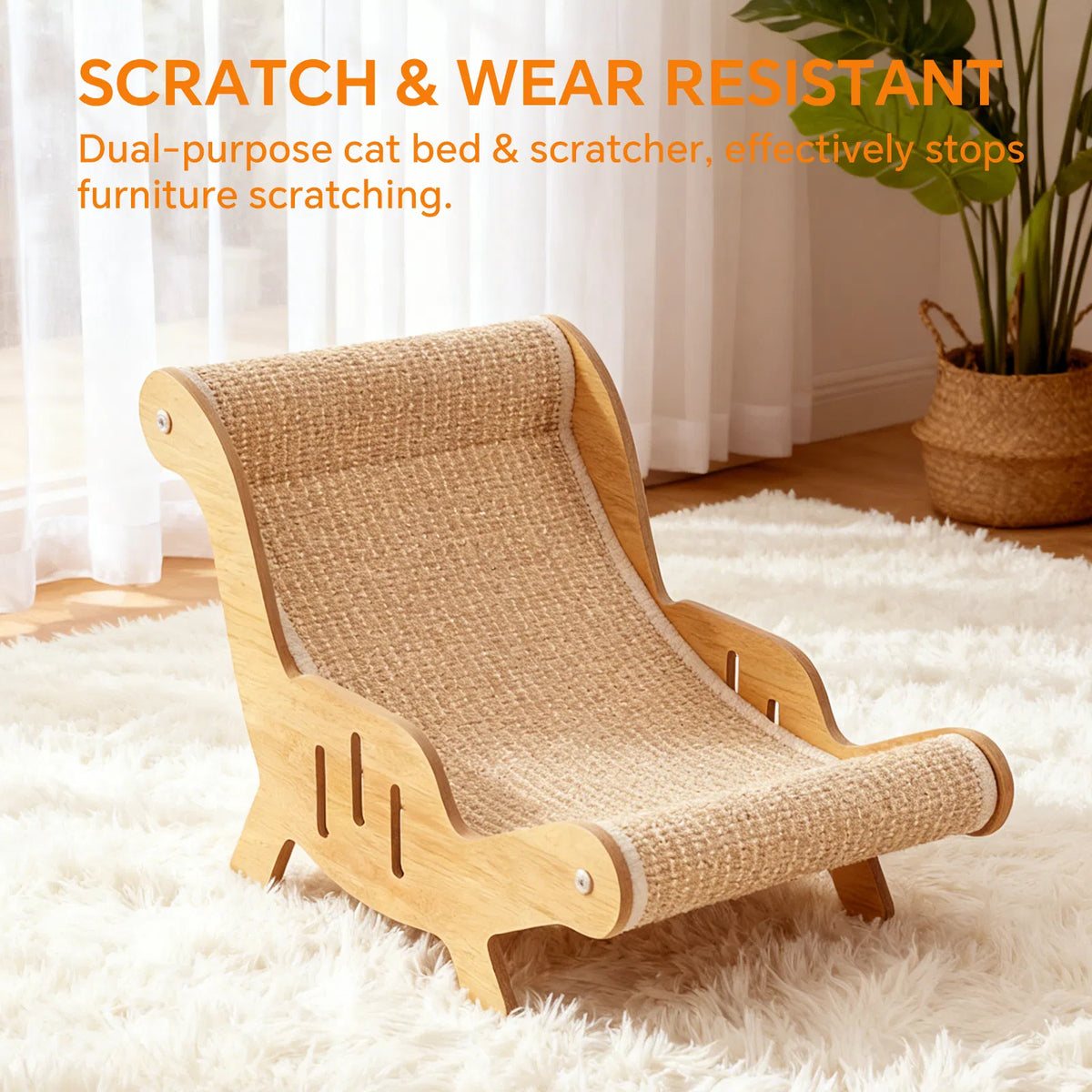 Curved Sisal Cat Lounge — product detail