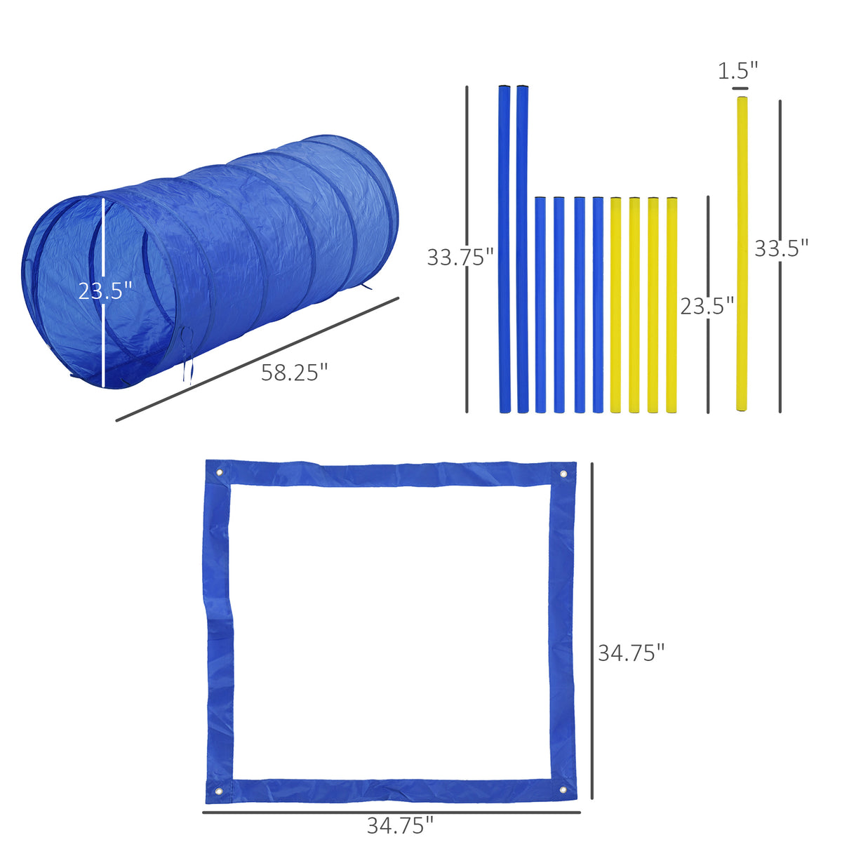 Backyard Dog Agility Obstacle Kit — product detail
