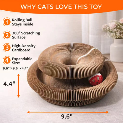 Foldable Accordion Cat Scratcher — product detail