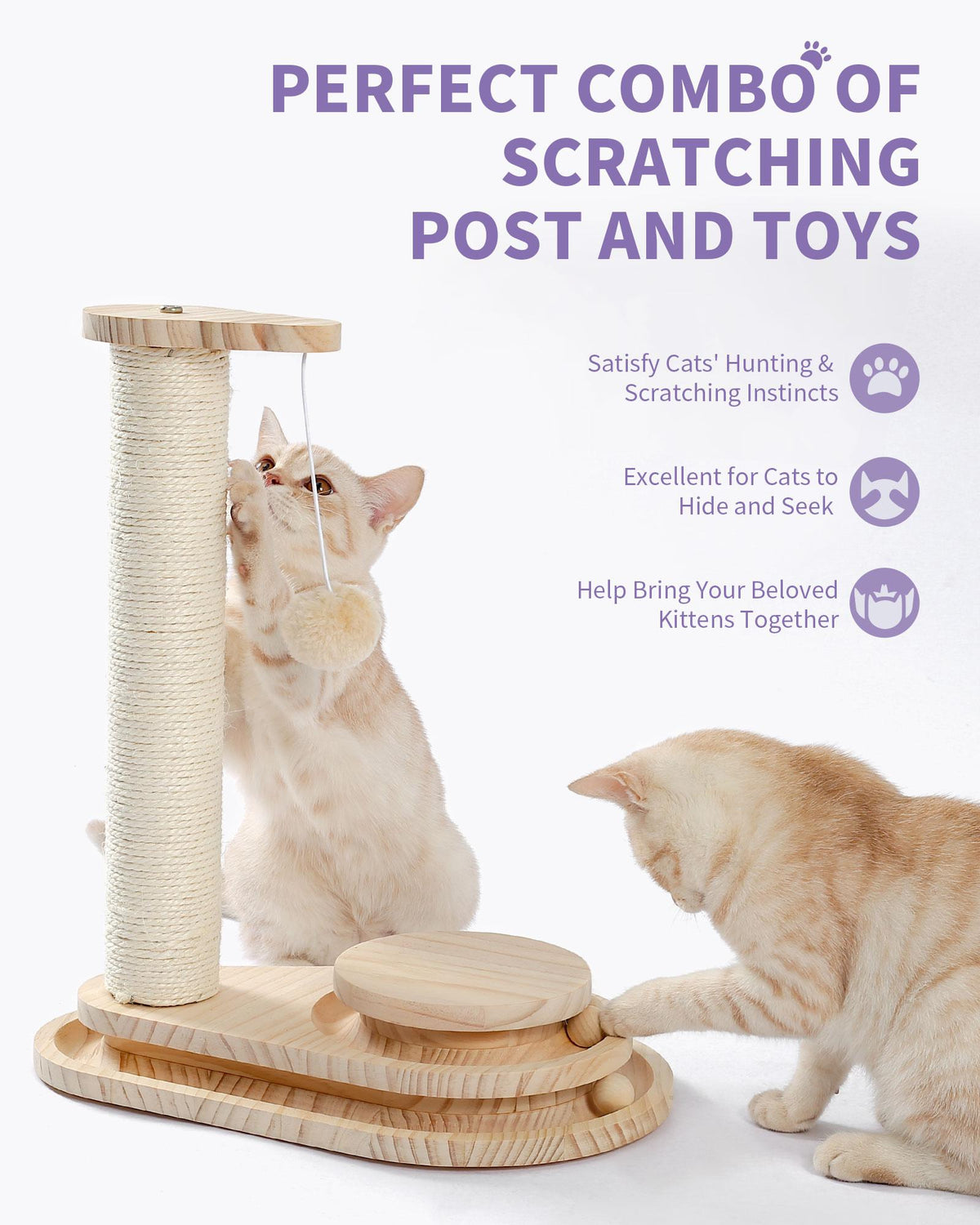 Cat Scratching Board with Ball Track – supplier product photo