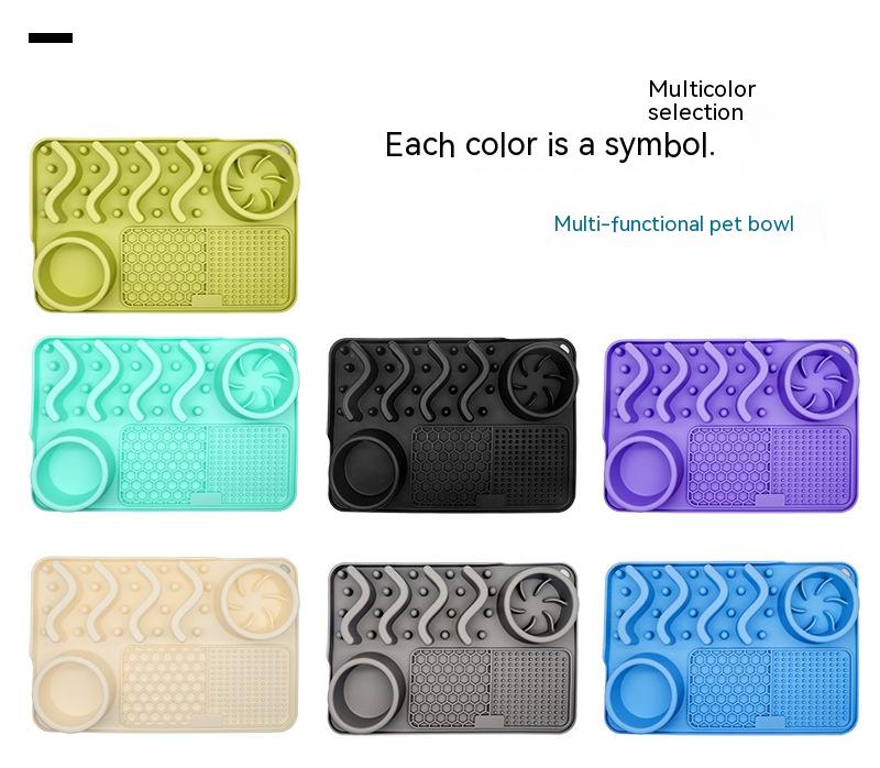 Dog Silicone Licking Pad Pet Licking Mat Silicone Smelling Mat Multifunctional Food Bowl Pets Supplies — product detail
