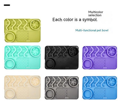 Dog Silicone Licking Pad Pet Licking Mat Silicone Smelling Mat Multifunctional Food Bowl Pets Supplies — product detail
