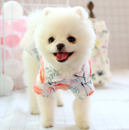 Small dog than the bear pomei thin summer cute shirt — product detail