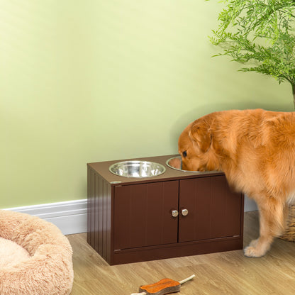 Elevated Dog Feeding Station with Storage — product detail