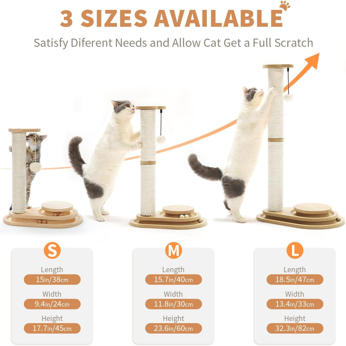 Two-Level Sisal Cat Scratcher — product detail