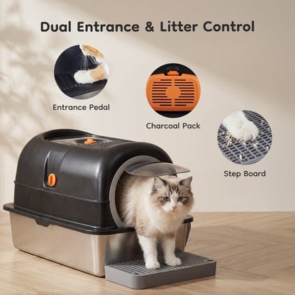 Convertible-Lid Cat Litter Box – supplier product photo